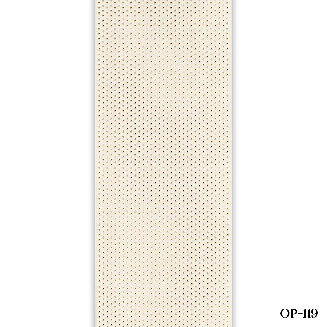 Krem Oval Perfore PVC Dikey Perde