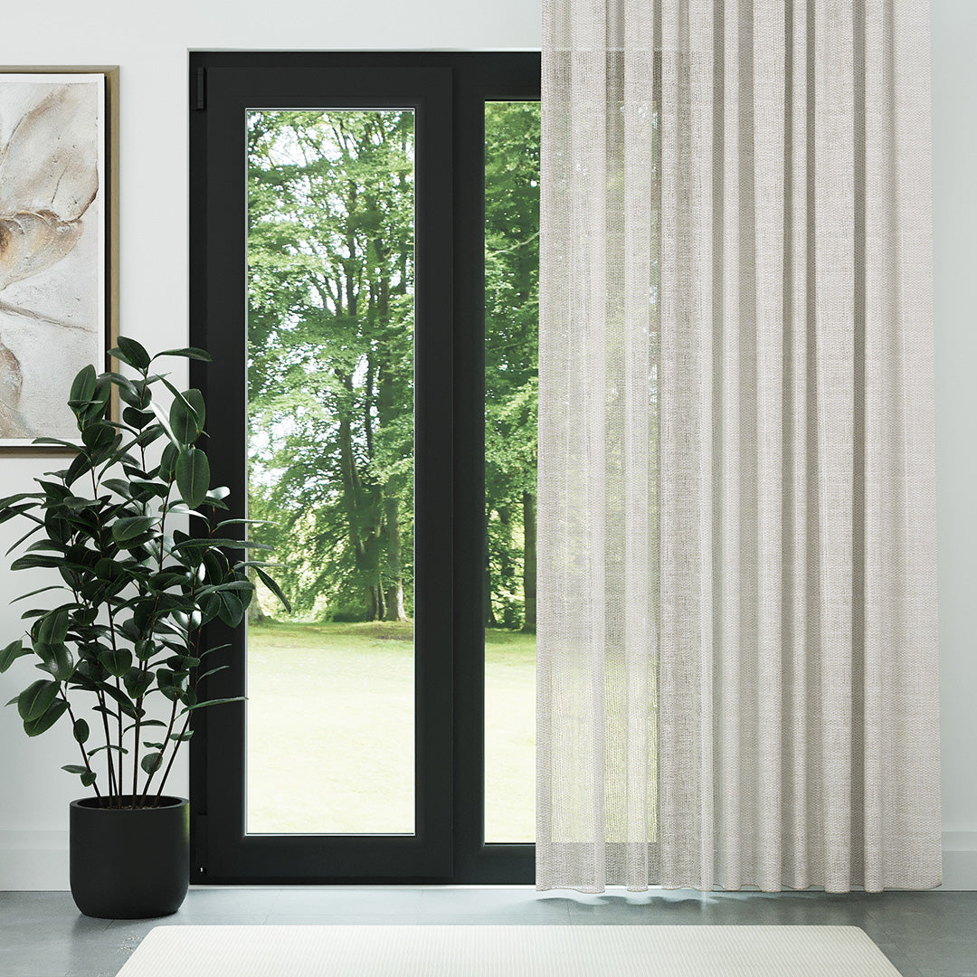 Krem Trend Dosyası Kalın Dekoratif Düz Tül Perde | İlham perisi