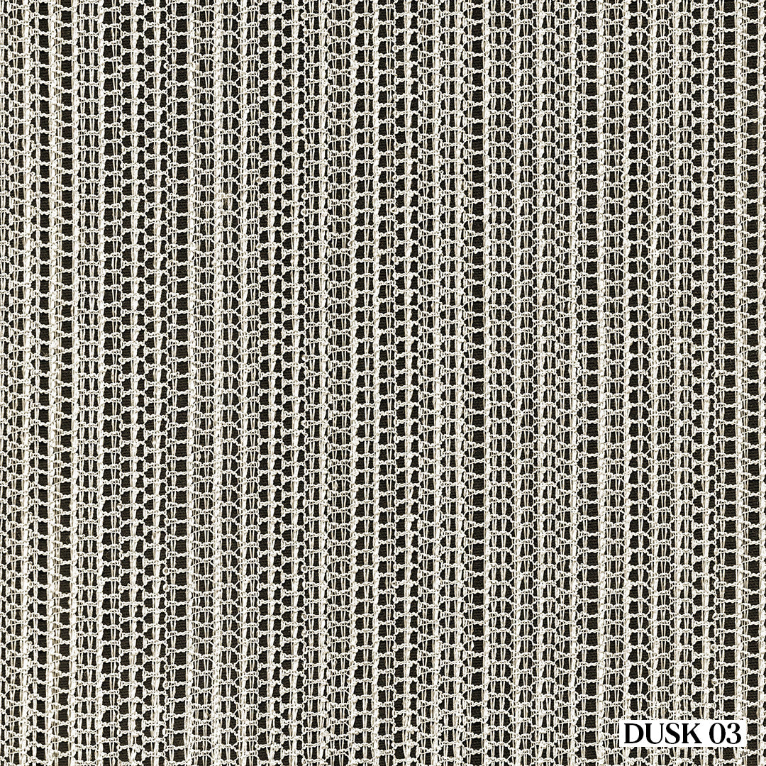 Krem Trend Kare Dosya Örme Düz Tül Perde | Alacakaranlık