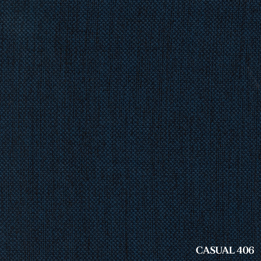 Lacivert Naturel Kırçıllı Keten Fon Perde | Casual