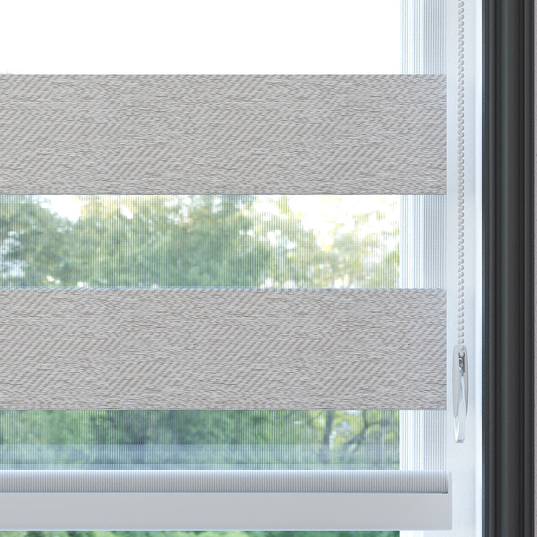 Bej Desenli Zebra Perde | Loch