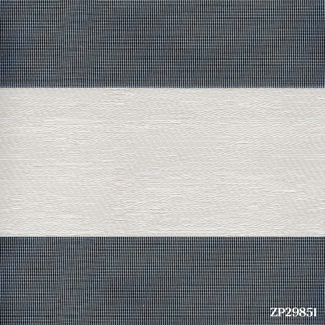 Krem Desenli Zebra Perde | Loch