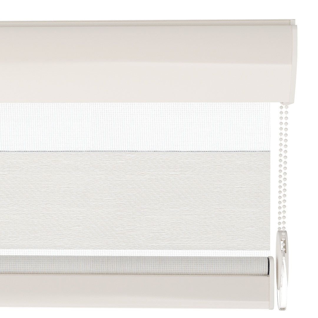 Krem Desenli Zebra Perde | Loch