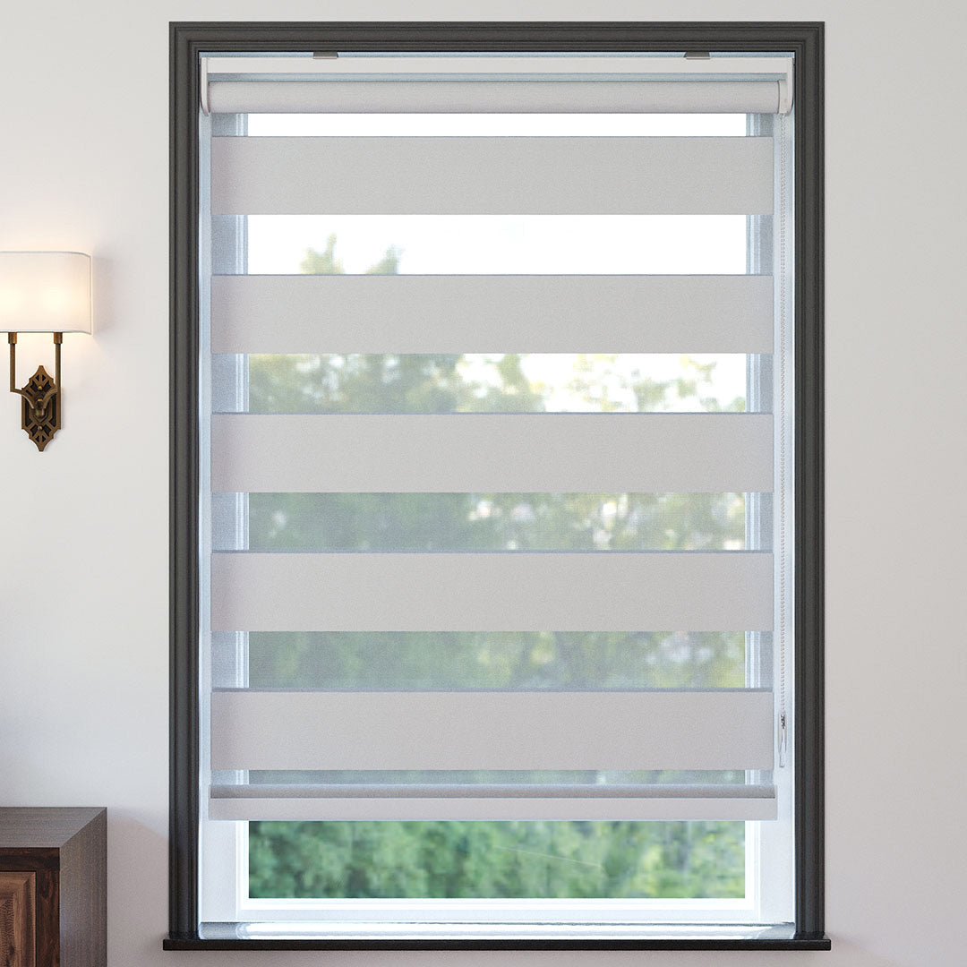 Beyaz Karartma Zebra Perde | Mais