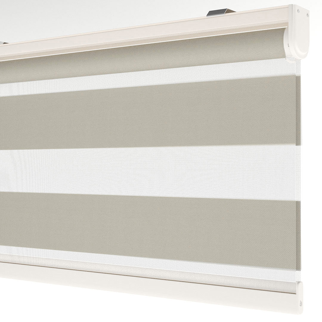 Koyu krem ​​Blackout Zebra Perde | Mais