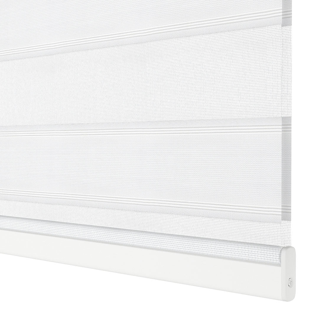 Beyaz Pliseli Zebra Perde | Morricone