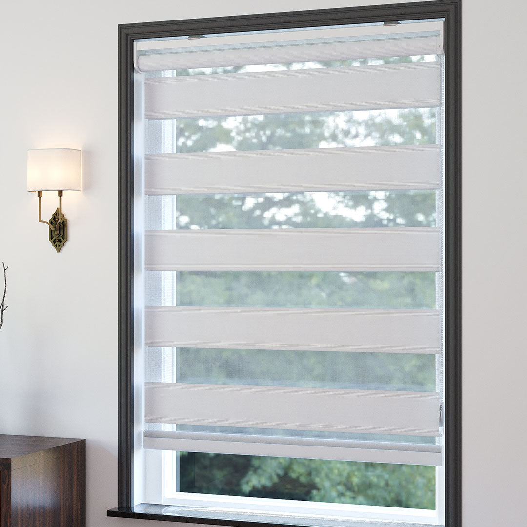 Beyaz Pliseli Zebra Perde | Morricone