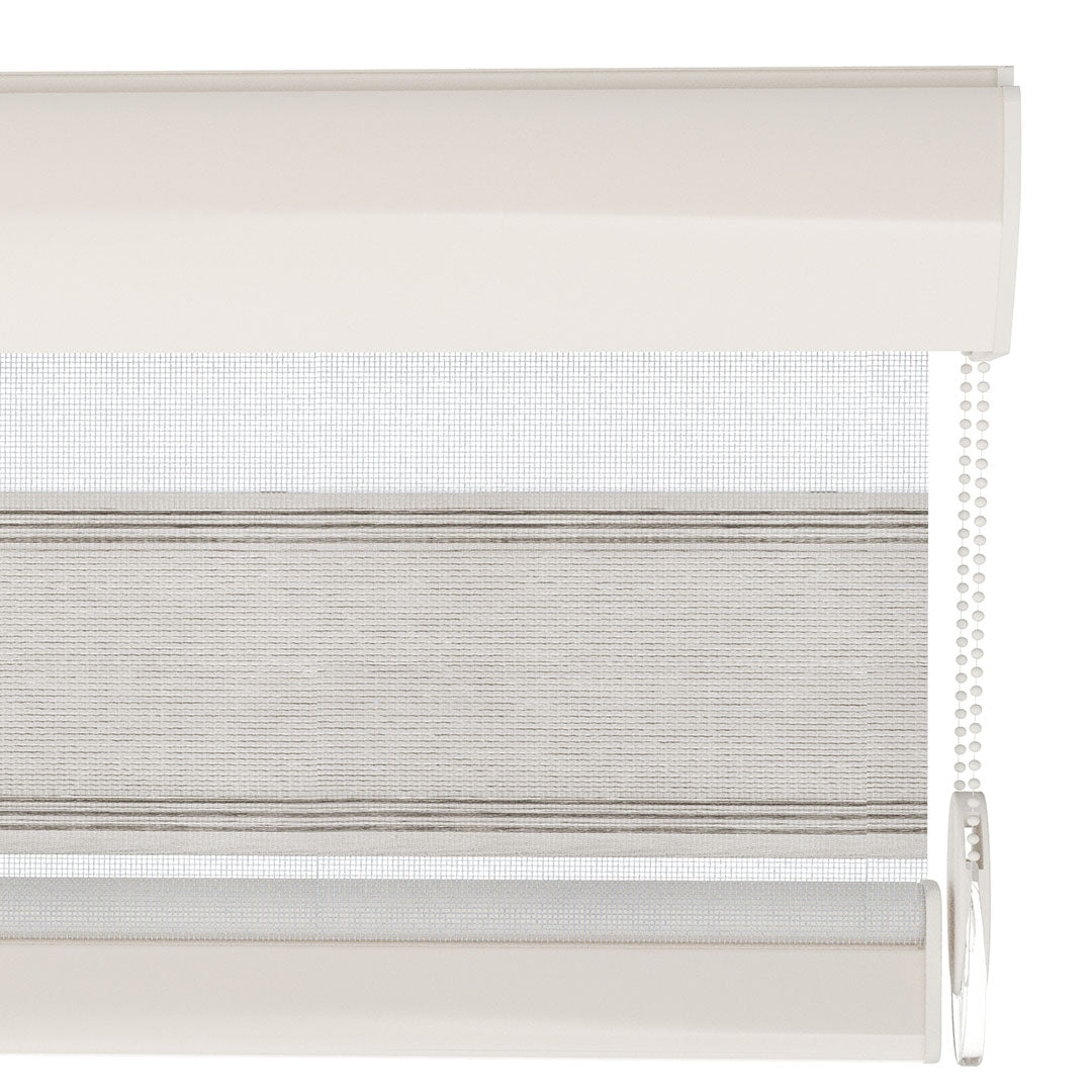 Koyu Krem Pliseli Zebra Perde | Morricone