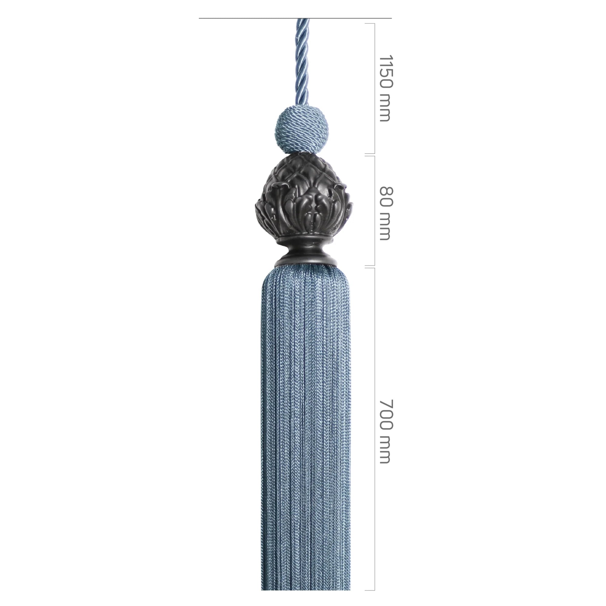 Sarkıt - Antrasit Siyah Metal - Flora