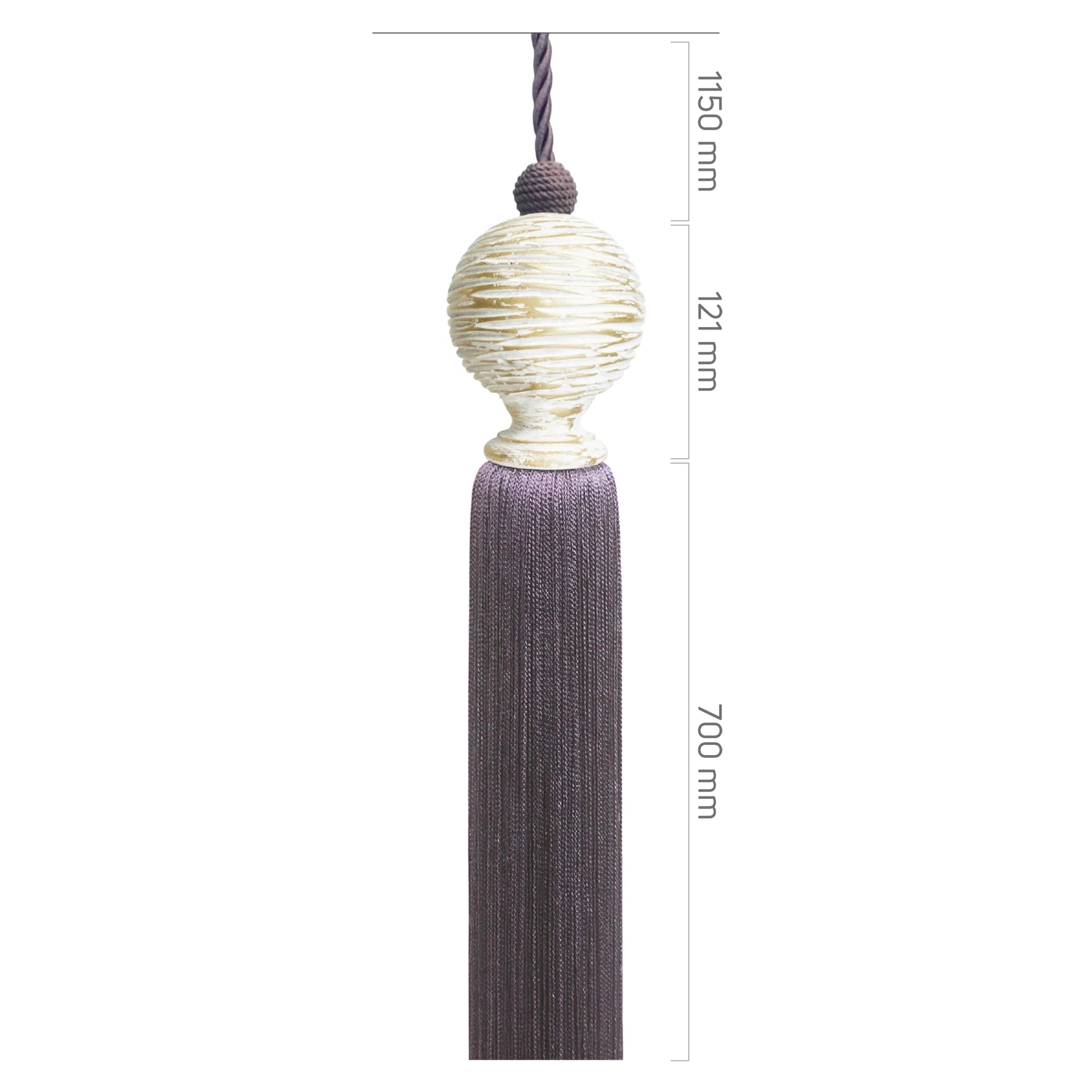 Sarkıt - Altın Beyaz Eskitme Metal - Vintage