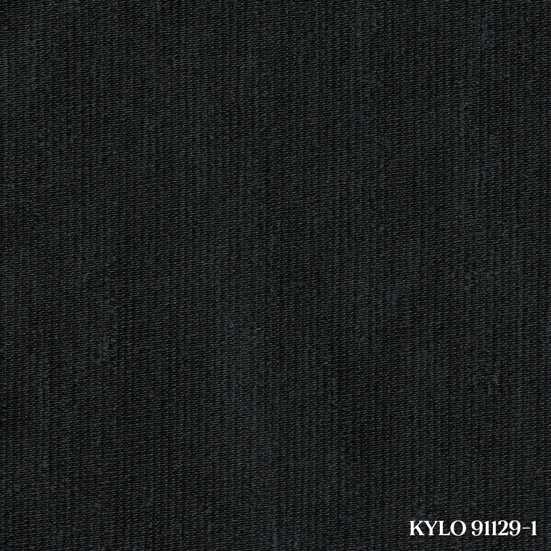 Siyah Parlak Fitilli Kadife Fon Perde | Kylo