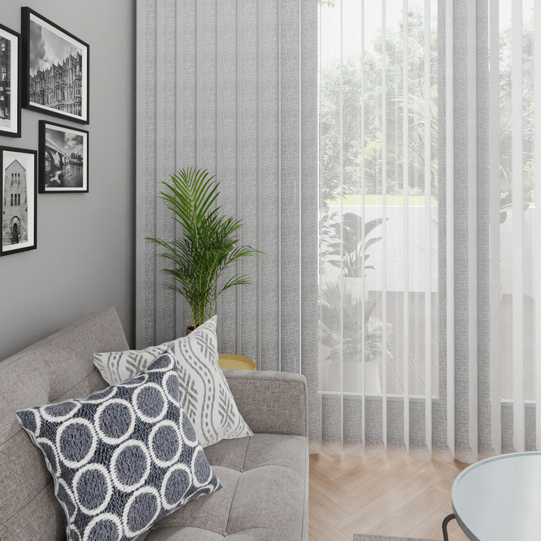 Skola - Jakarlı Dikey Tül Perde