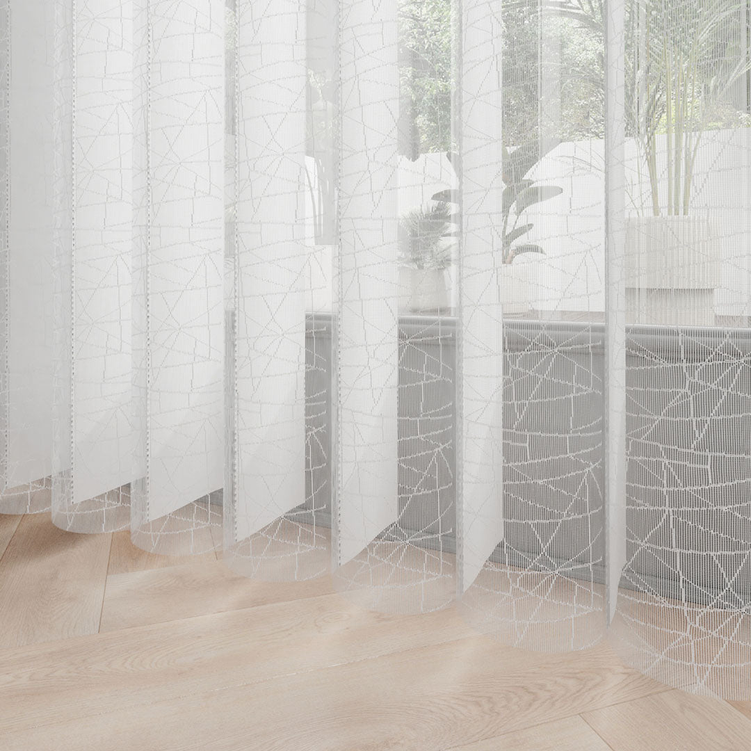 Skola - Jakarlı Dikey Tül Perde