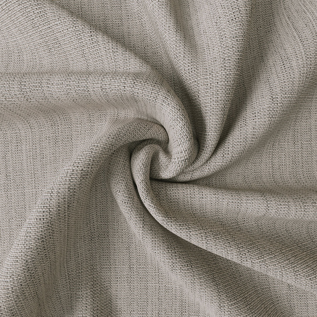 Taş Rengi Keten Desen Efekli Dökümlü Fon Perde | Ezri