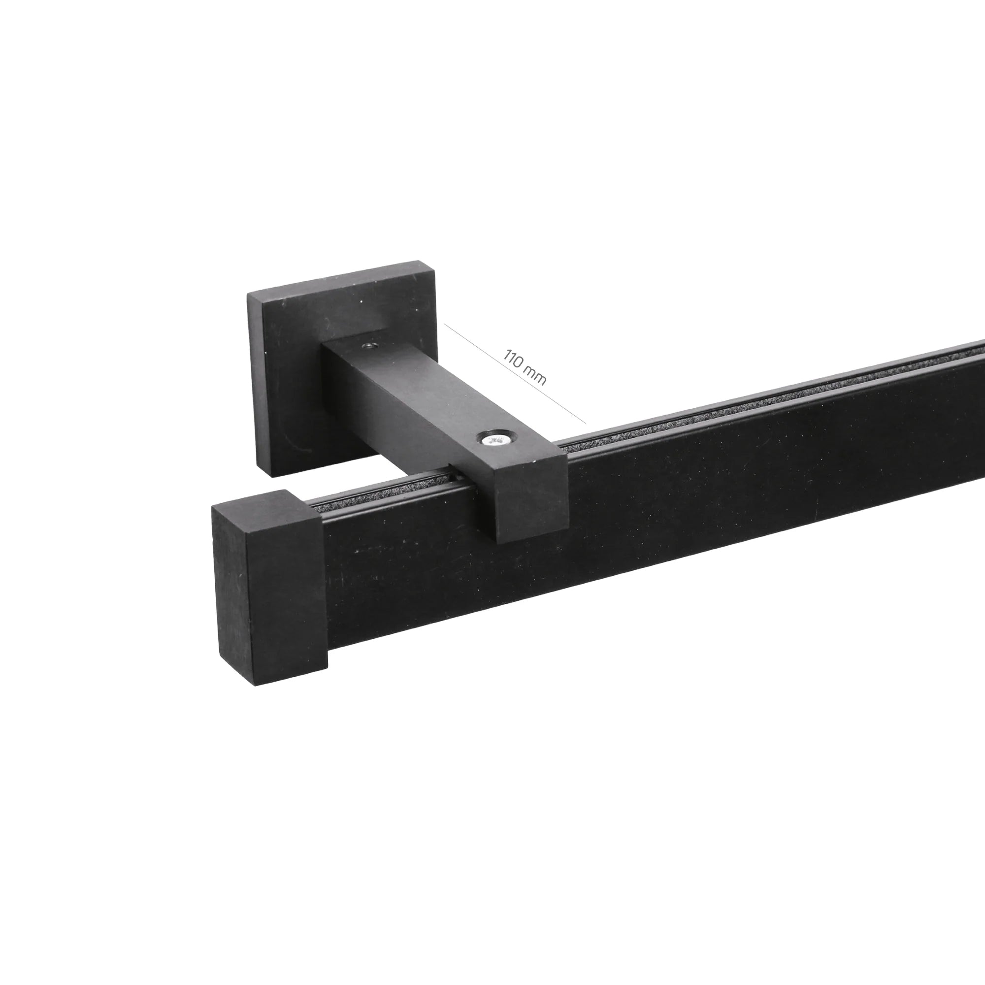 Tek Kanallı Alüminyum Metal Perde Rayı Dikdörtgen Başlıklı Vectra LT3512