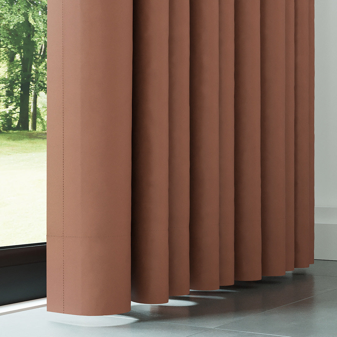 Turuncu Blackout Karartma Fon Perde | Larice