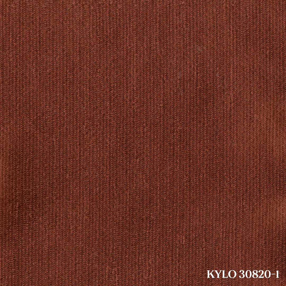 Turuncu Parlak Fitilli Kadife Fon Perde | Kylo