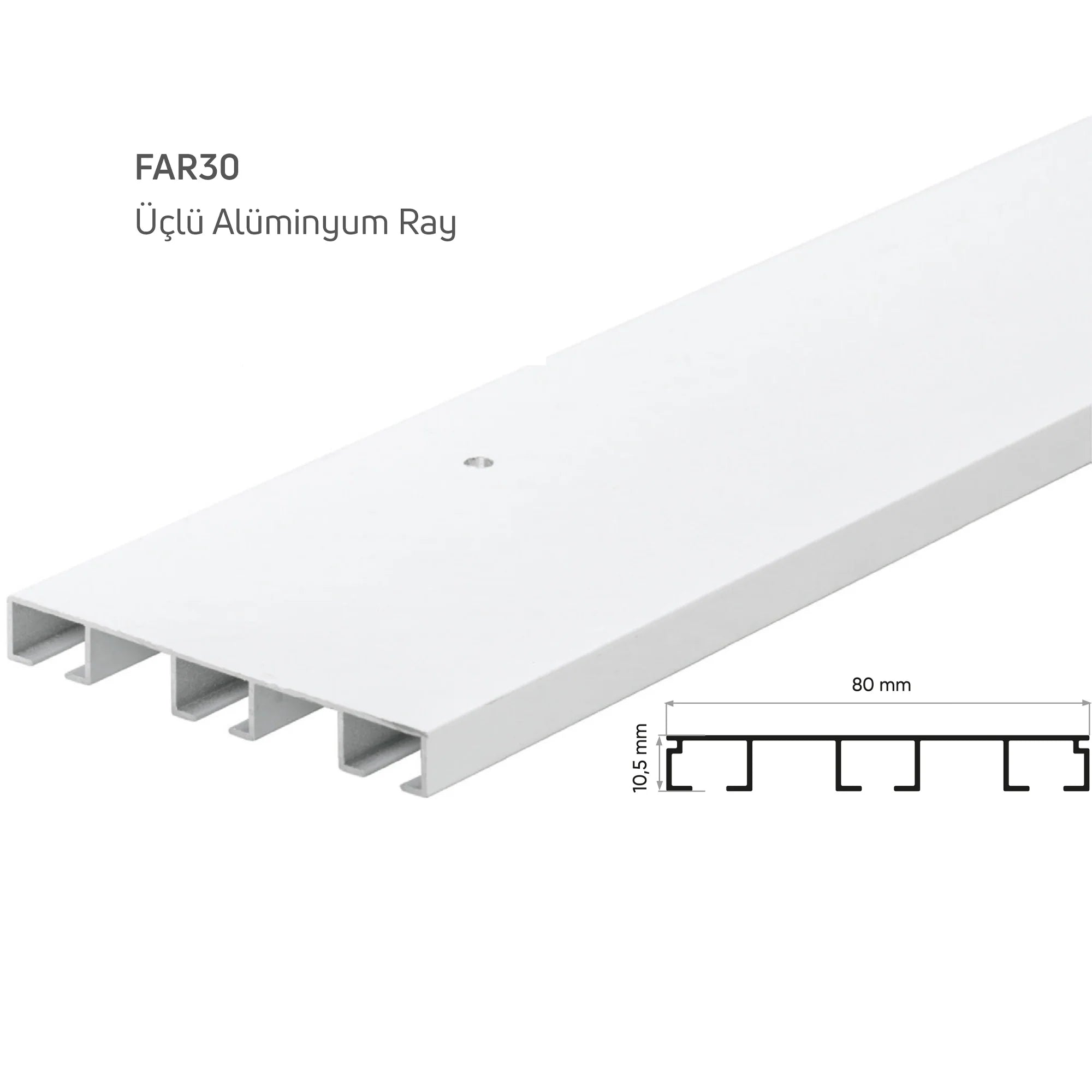 Üçlü Alüminyum Ray