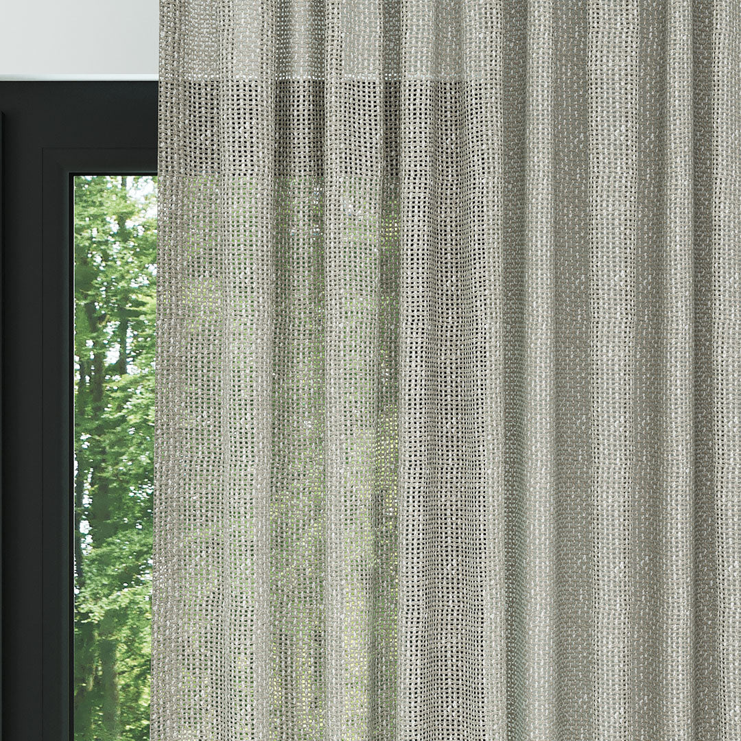 Vizon Modern Kalın Hasır Dekoratif Dosya Düz Tül Perde | Sallanmak