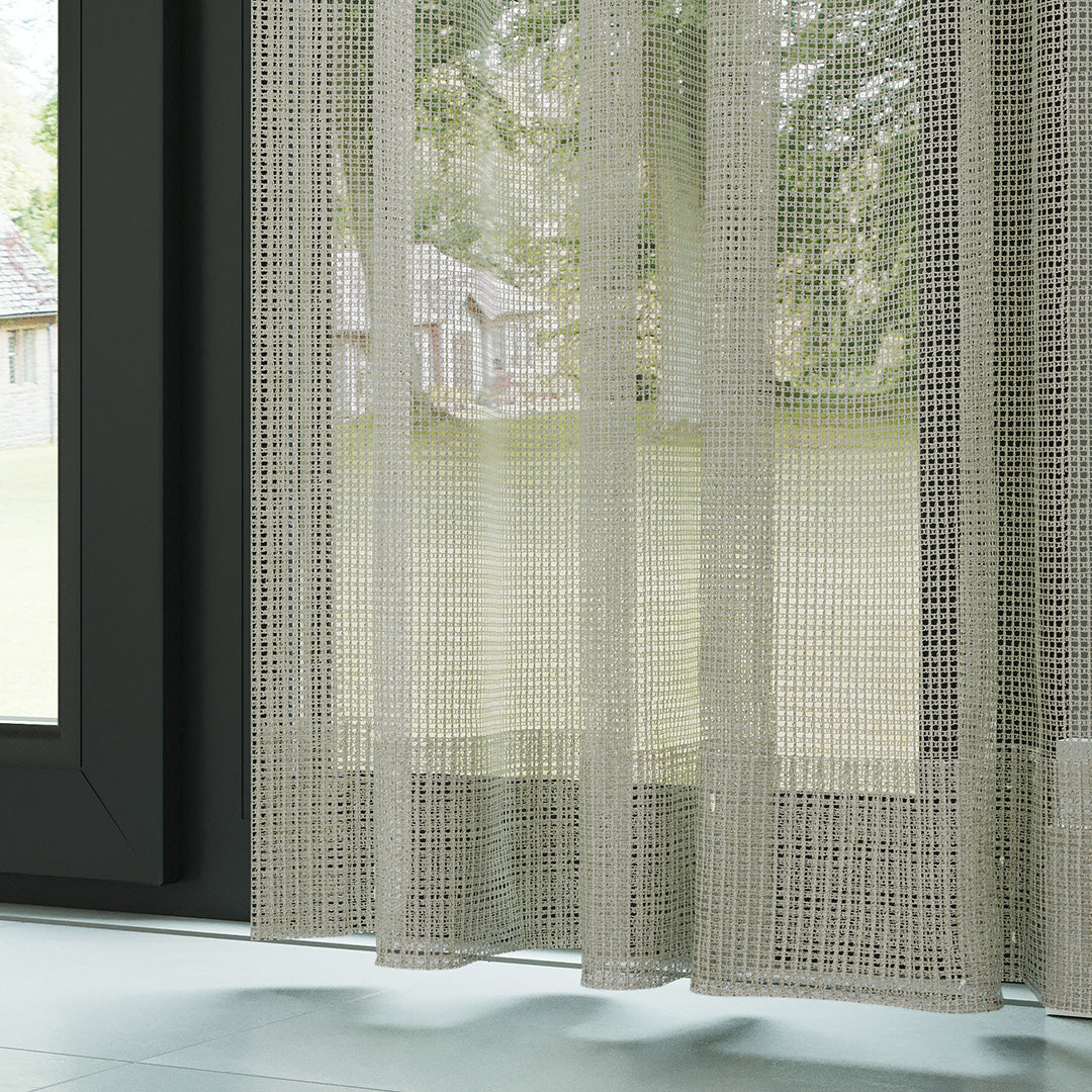 Vizon Örme Dosyası Kare Zemin Düz Tül Perde | Inessa