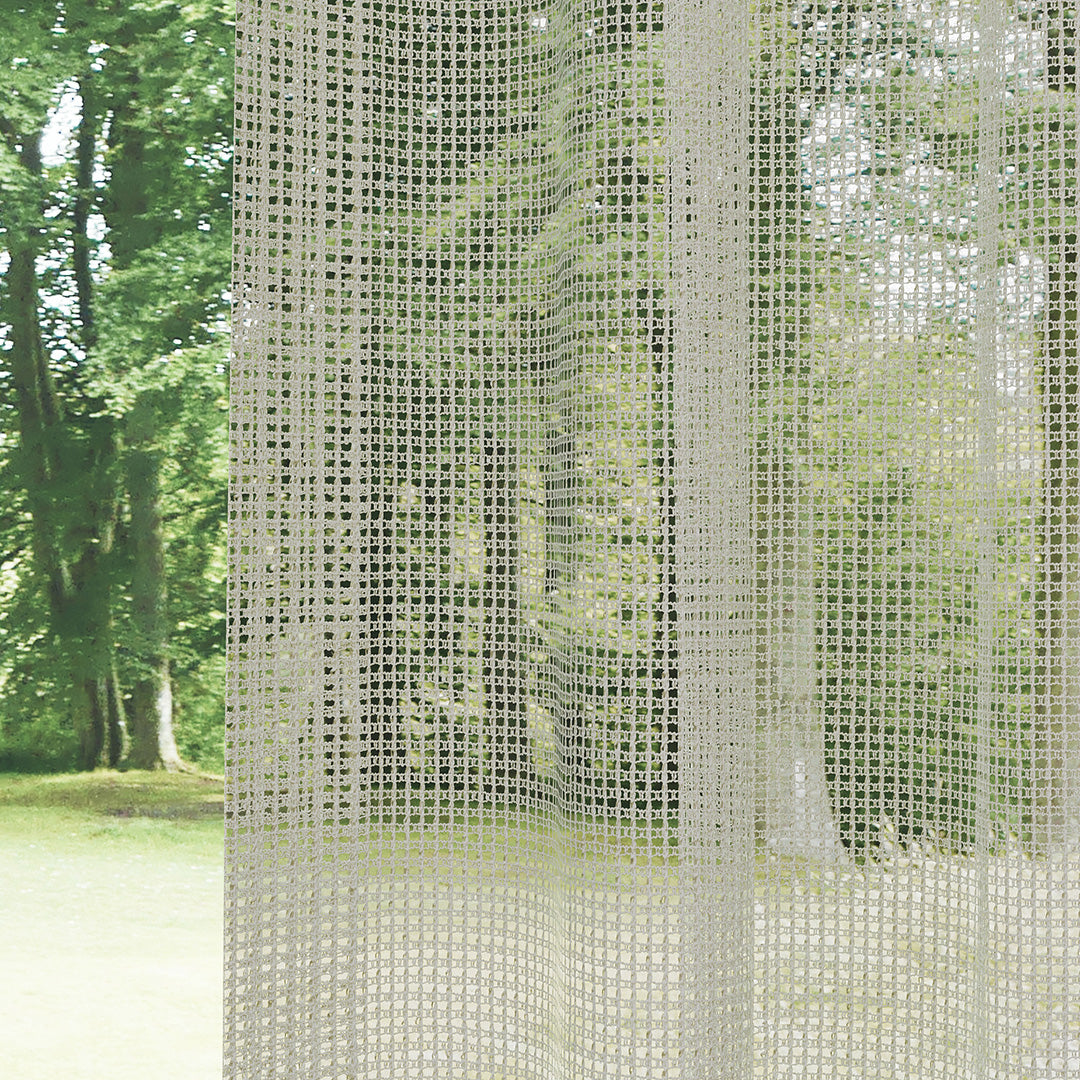 Vizon Örme Dosyası Kare Zemin Düz Tül Perde | Inessa