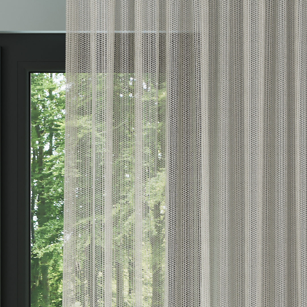 Vizon Trend Kare Dosyası Örme Düz Tül Perde | Alacakaranlık