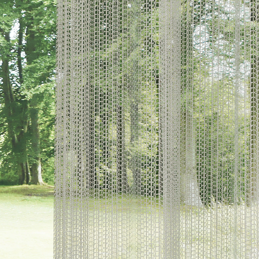 Vizon Trend Kare Dosyası Örme Düz Tül Perde | Alacakaranlık