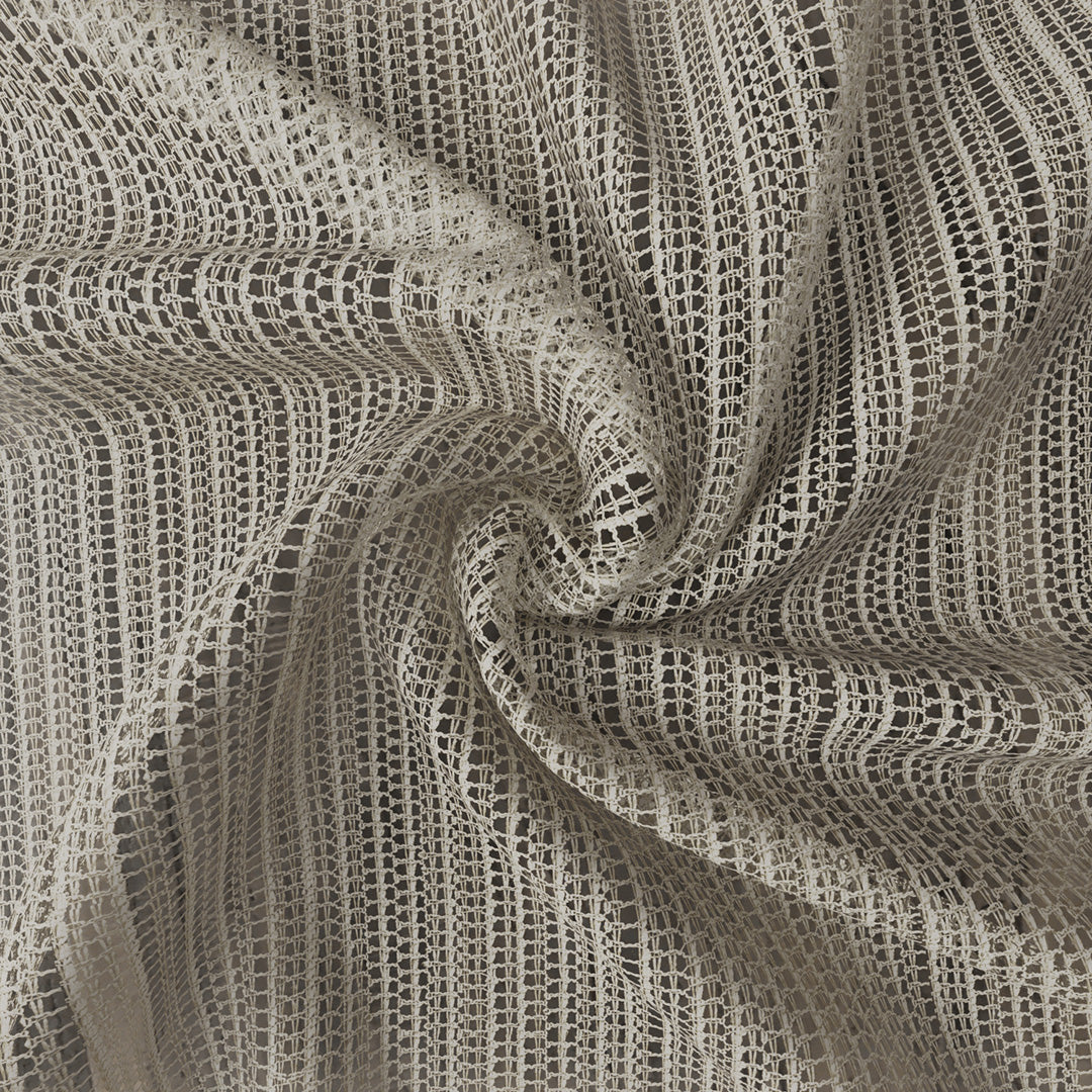 Vizon Trend Kare Dosyası Örme Düz Tül Perde | Alacakaranlık