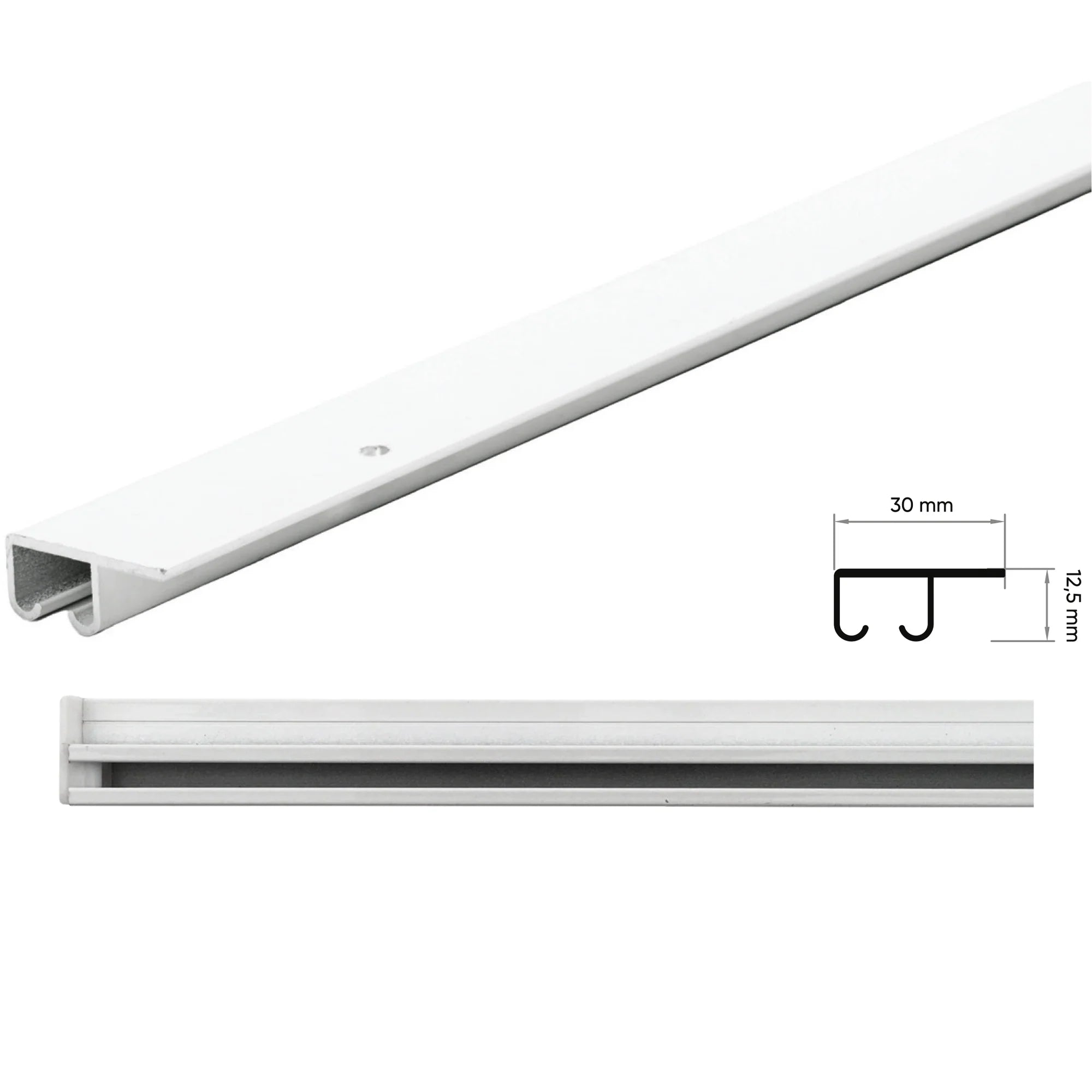 Yanaklı Tekli Alüminyum Ray