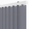 Antrasit Düz PVC Dikey Perde