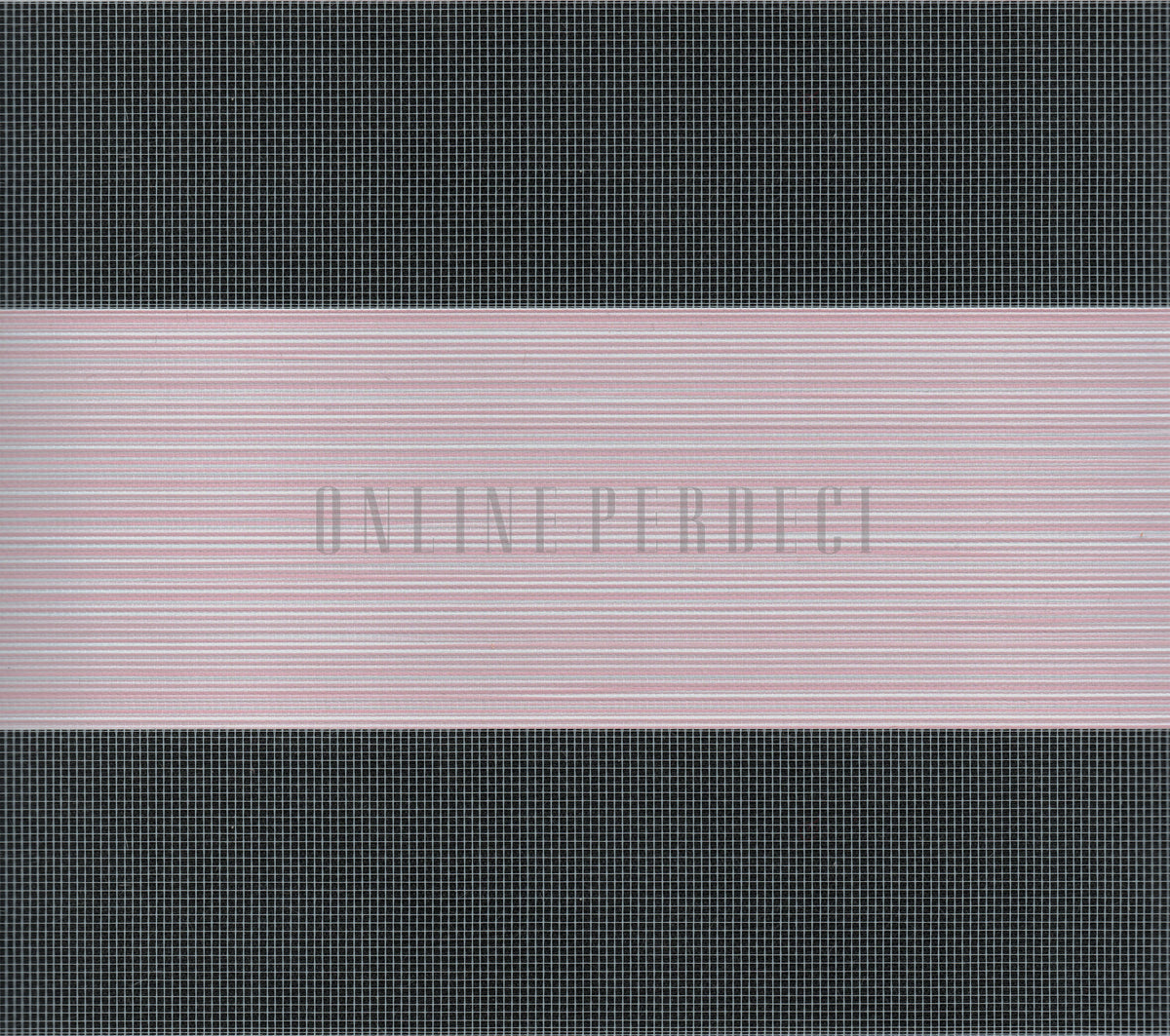 Bellis Pembe Düz Zebra Perde