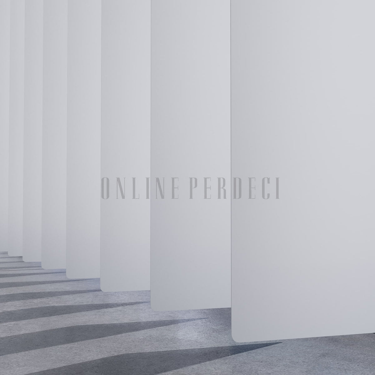 Beyaz Düz PVC Dikey Perde