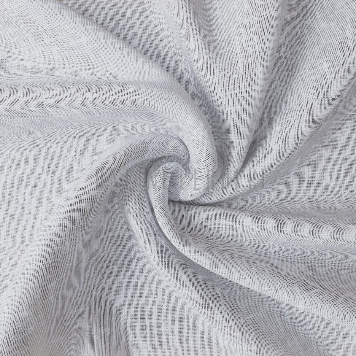 Beyaz Folded Keten Düz Tül Perde - Folima