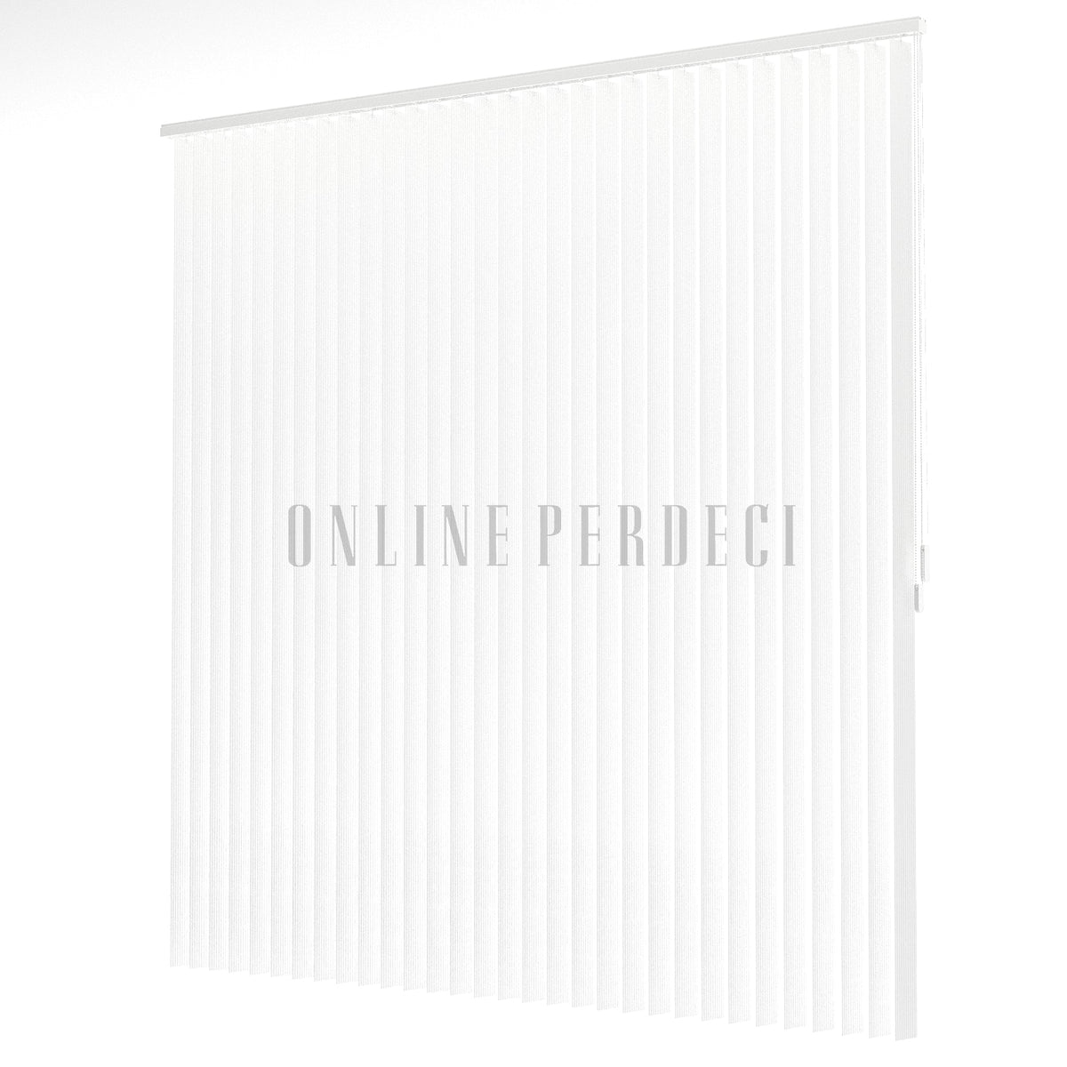 Beyaz Kanallı PVC Dikey Perde