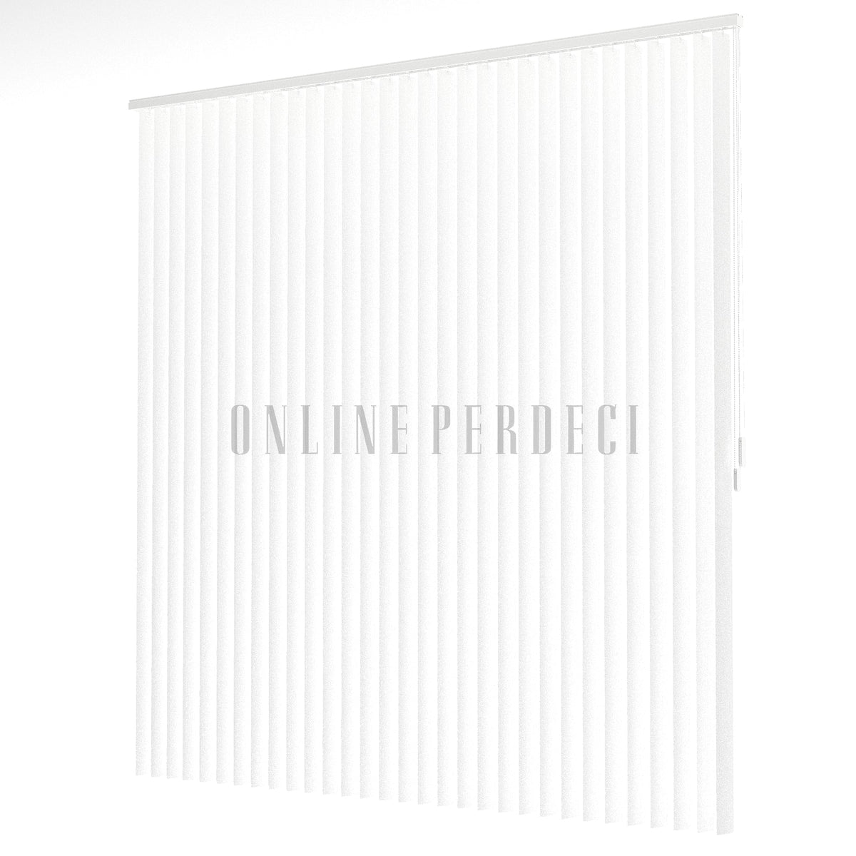 Beyaz Oval Perfore PVC Dikey Perde