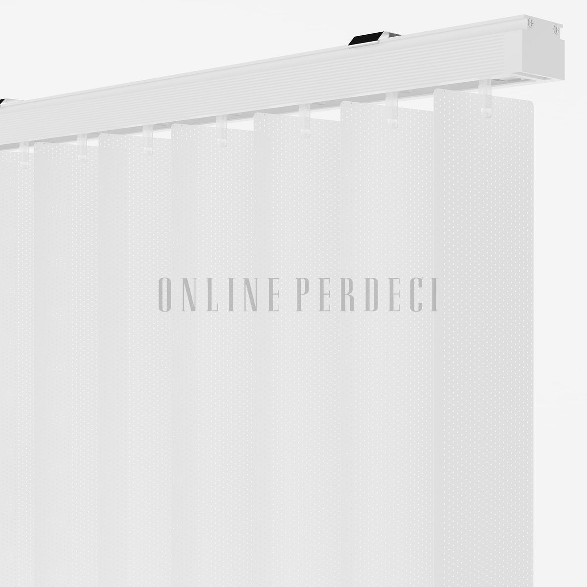 Beyaz Perfore PVC Dikey Perde