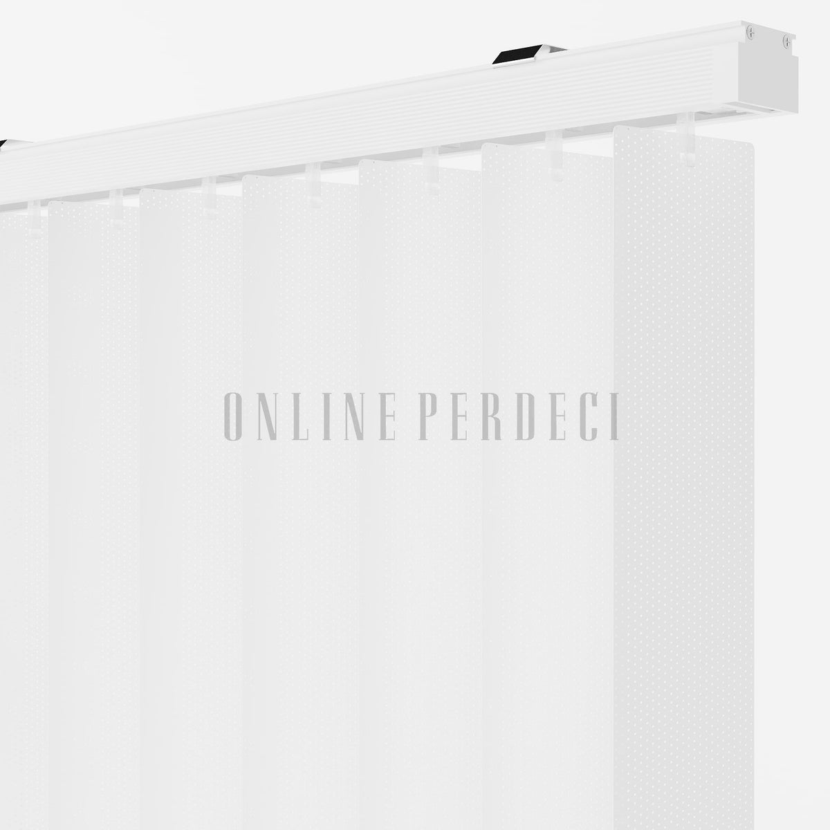 Beyaz Perfore PVC Dikey Perde