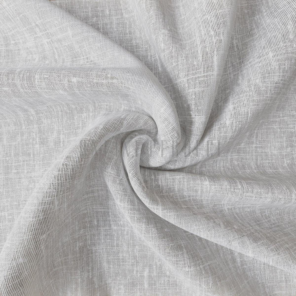Ekru Folded Keten Düz Tül Perde - Folima