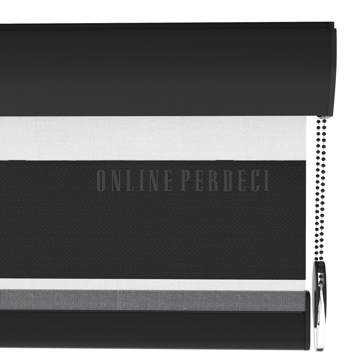 Ferio Siyah Blackout Zebra Perde