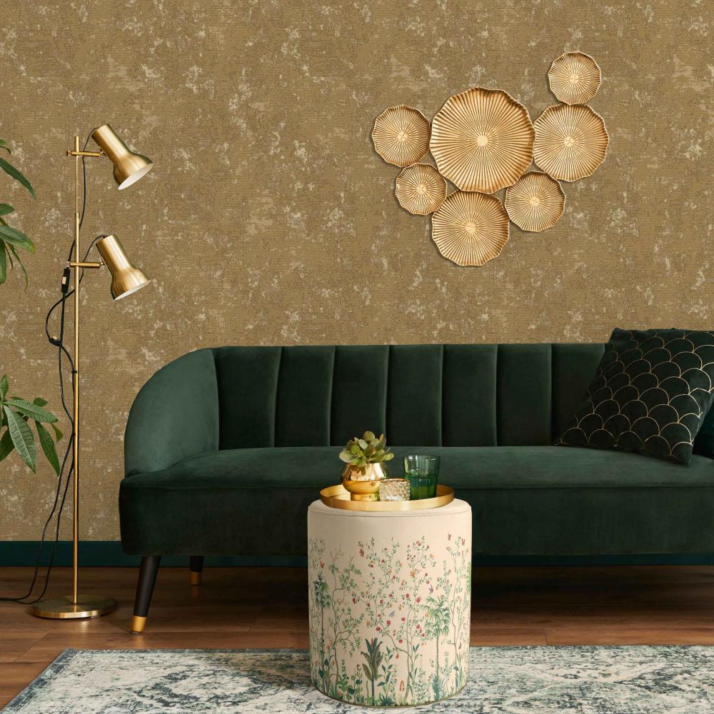 Renkli Çiçek Tasarımlı Puf