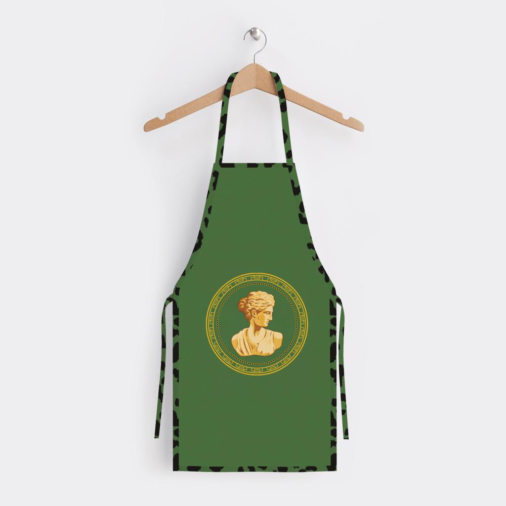 Yeşil Büst Detaylı Mutfak Önlüğü - AP318