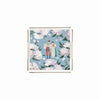 Blue - White Rose Pleksi Tepsi - PT2106 - 25x25cm