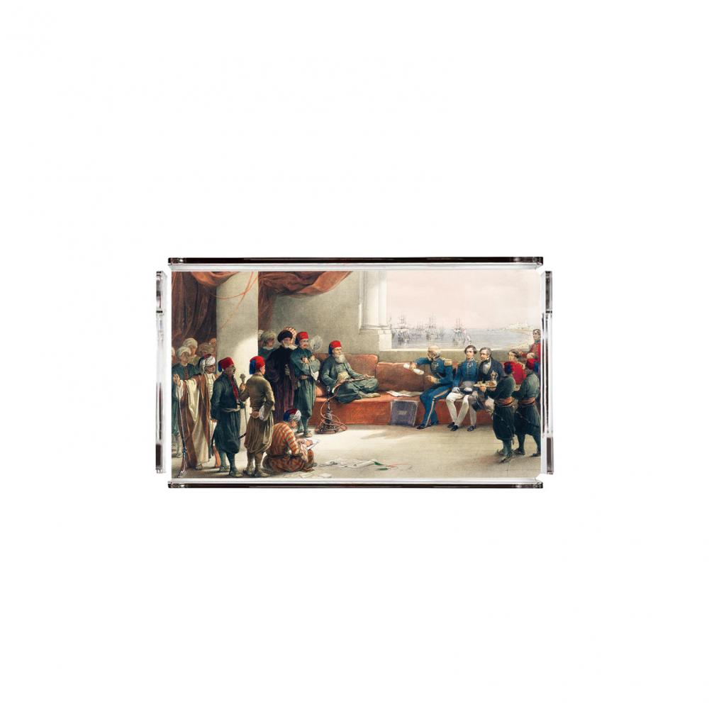 Osmanlı Pleksi Tepsi - PT2114 - 40x24cm