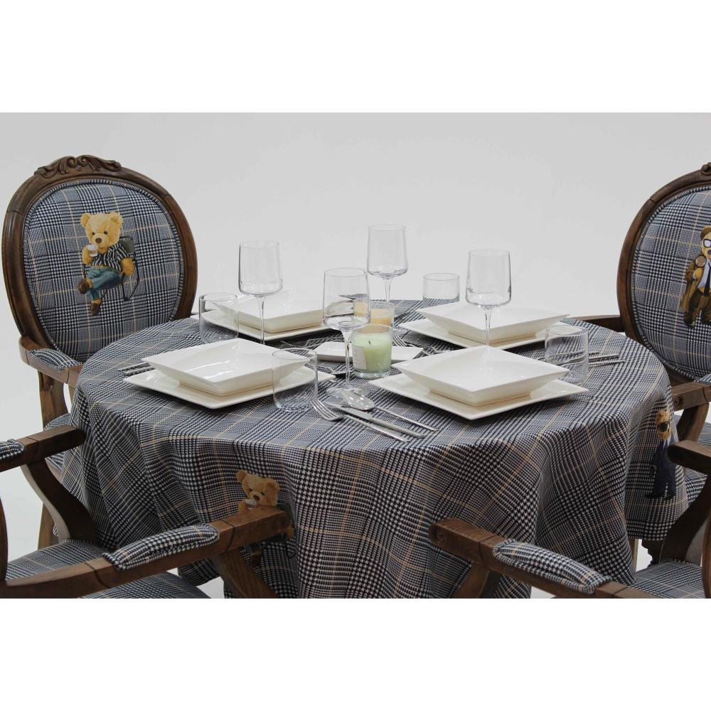 Teddy Yuvarlak Masa Örtüsü
