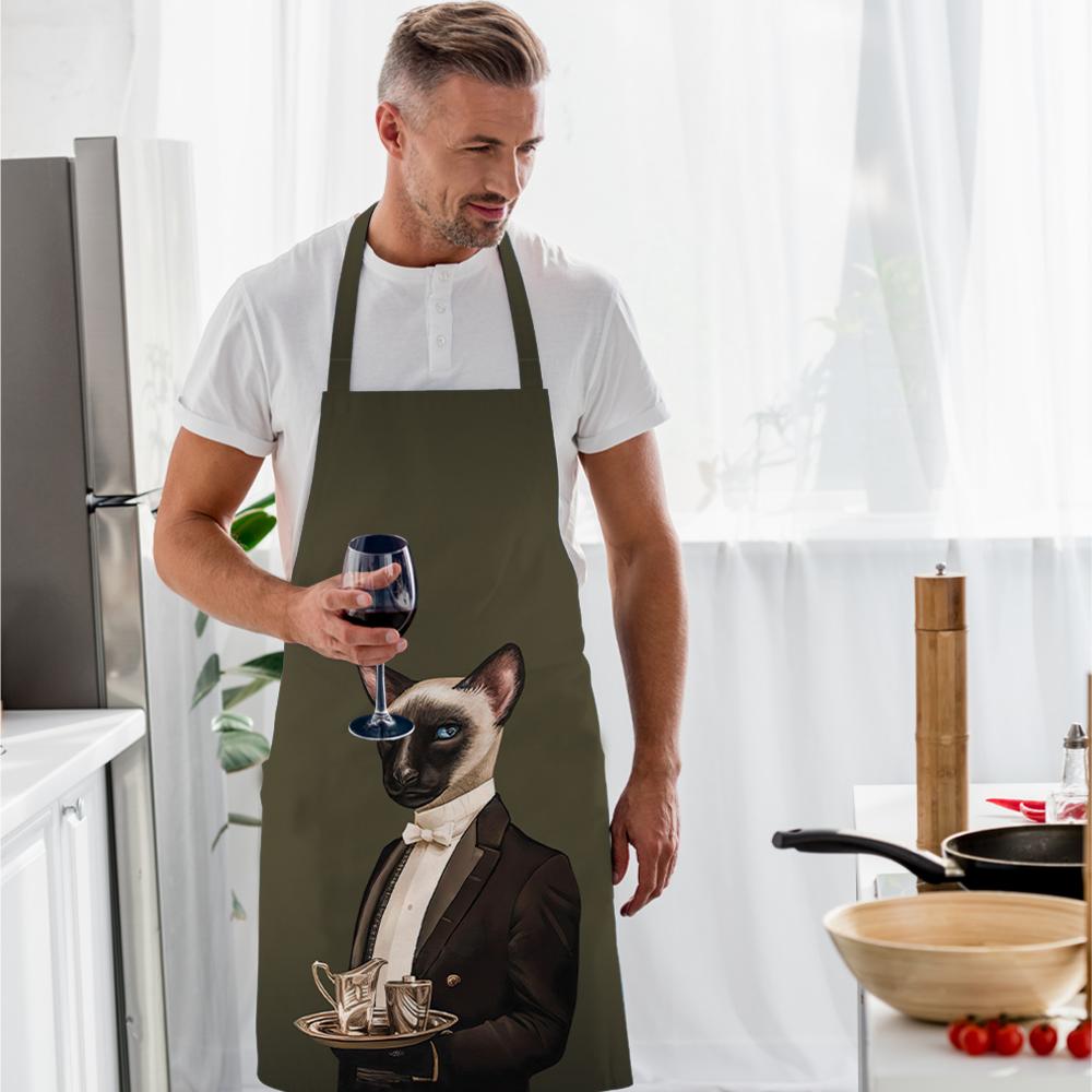 Bay Kedi Mutfak Önlüğü - AP117