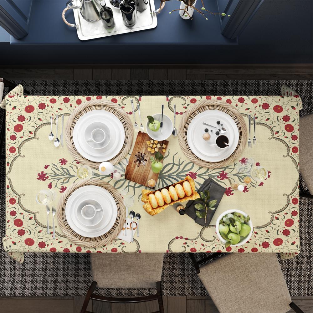 Kırmızı Lale Masa Örtüsü 160x220CM