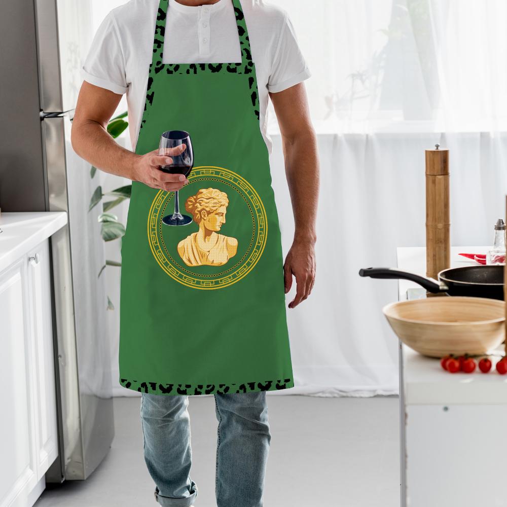 Yeşil Büst Detaylı Mutfak Önlüğü - AP318