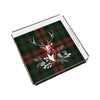 Tartan Geyiği Pleksi Tepsi 25X25CM