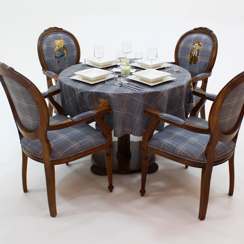 Teddy Yuvarlak Masa Örtüsü