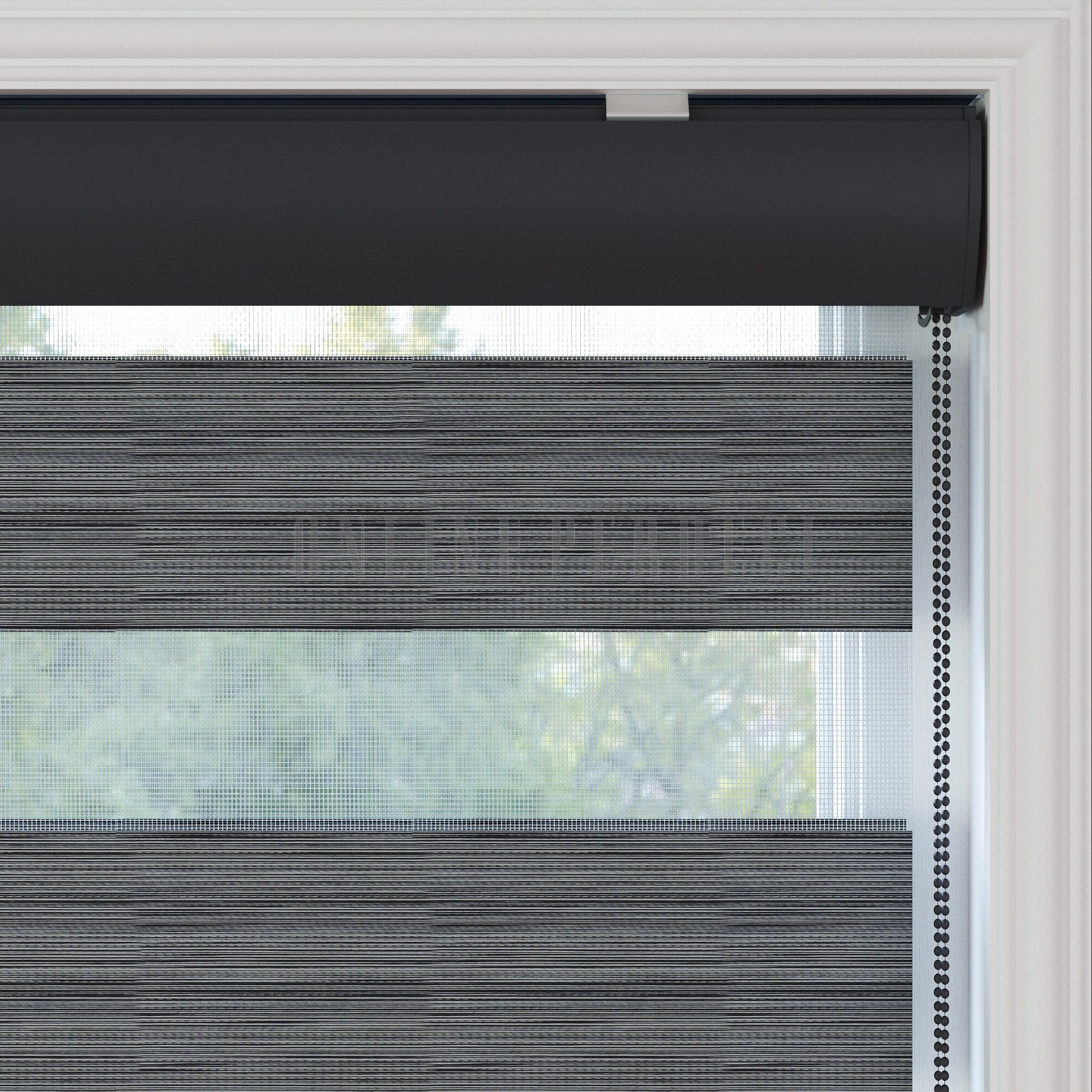 Golvia Gri Blackout Zebra Perde